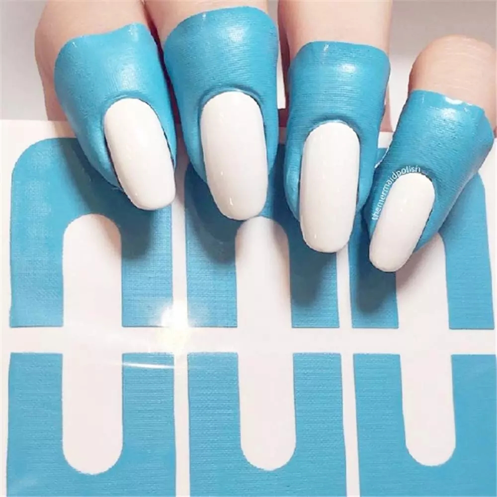 Stripping Tape Anti-splash Protection Nails Creative U-shaped Fingerprint Stickers Finger Skin view 3