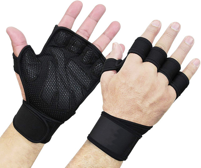Gym Gloves Grips Anti-Skid Weight Lifting Grip Pads Workout Crossfit Fitness Gloves Palm Protection