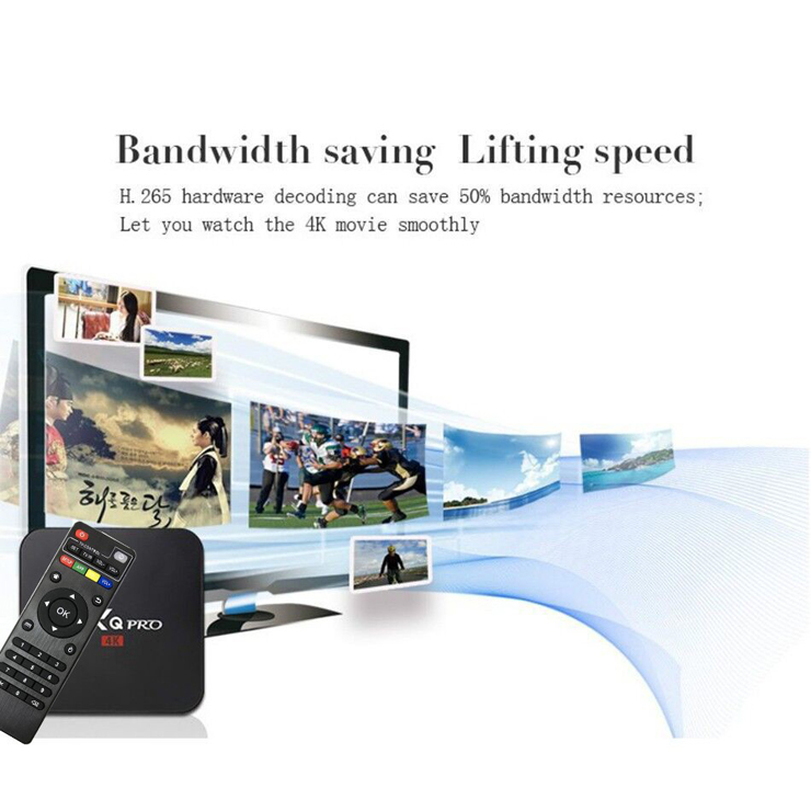 MXQ Pro Smart 4K 1GB RAM + 8GB ROM Android 10.1 TV Box HD network player smart tvbox Digital TV Receiver Media Player Upgraded Version Television & Video > Streaming Media Players