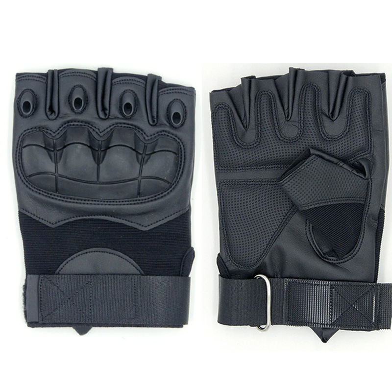 Outdoor Tactical Men's Women's Breathable Non-Slip Shock-proof Fitness Gym Weightlifting Cycling Motorcycle Half Finger Riding Gloves