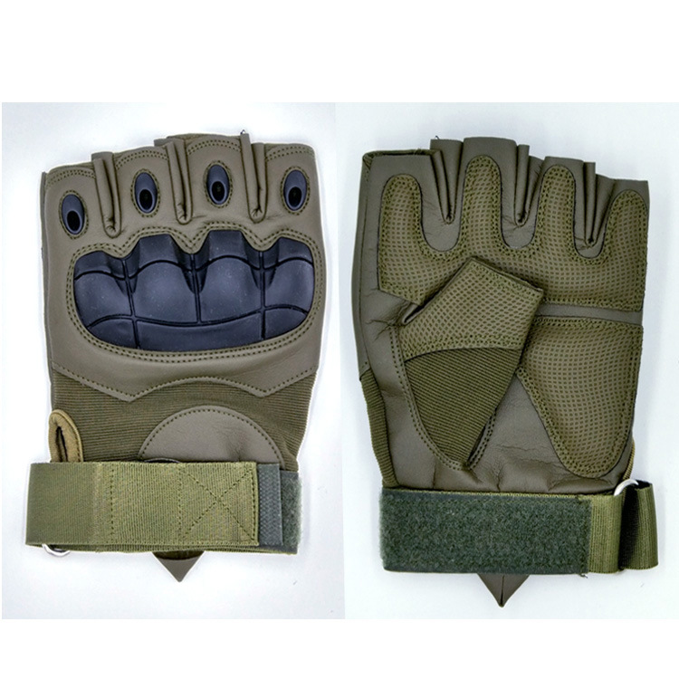 Outdoor Tactical Men's Women's Breathable Non-Slip Shock-proof Fitness Gym Weightlifting Cycling Motorcycle Half Finger Riding Gloves
