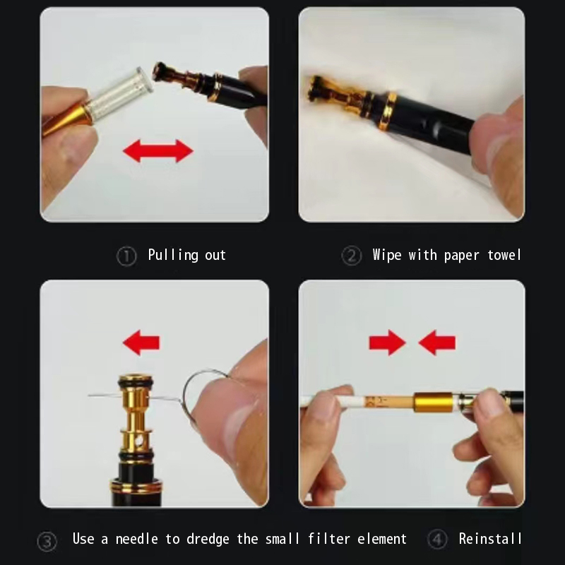 【andybbyyf】Health filter cigarette holder with cycle cleaning