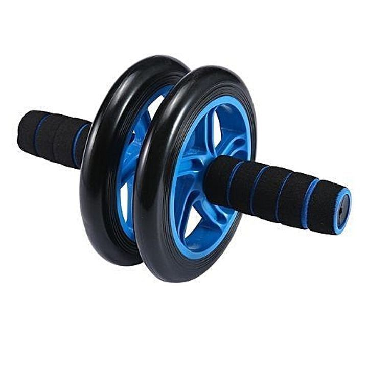 Abs Roller Workout Exerciser Wheel with FREE Knee Mat Random Blue Standard blue standard