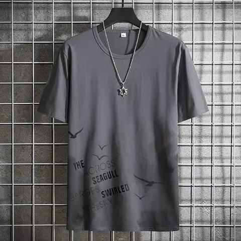 Short sleeve t-shirt men's loose student half sleeve men's fashion brand T-shirts & Polos