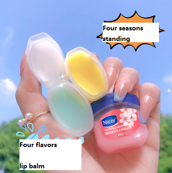 Vaseline lip balm moisturizing hydrating lip mask men and women repair lip care anti-chapped and sharp skin 4 sets of boxes wholesale