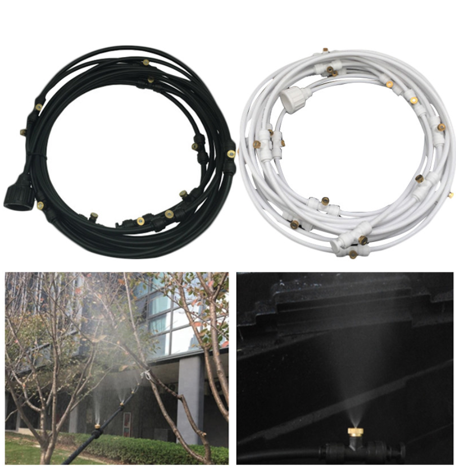 Outdoor Misting Cooling System Kit For Greenhouse Garden Patio Waterring Irrigation Mister Line