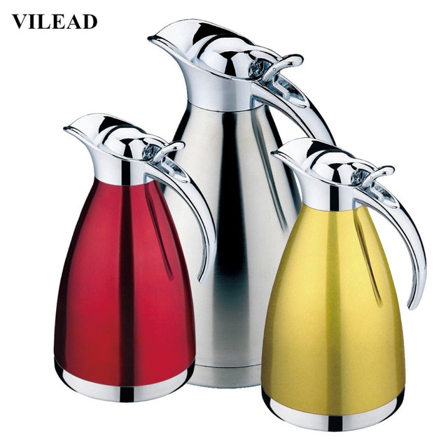 Jamespot Stainless Steel Coffee Pot Double Wall Vacuum 2l.