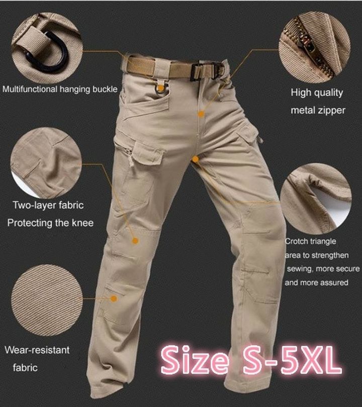 Pants Men's Cargo Pants Casual Multi Pocket Military Overall Men Outdoors High Quality Long bargains
