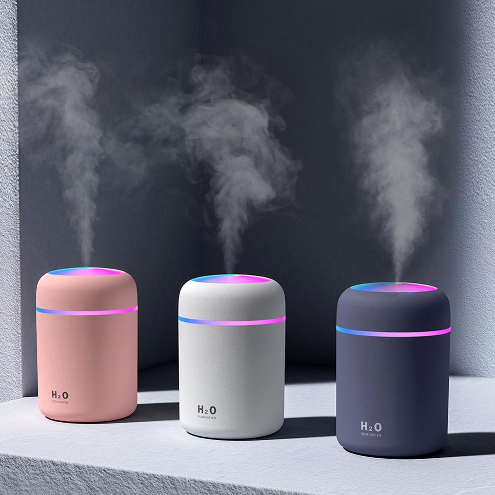 300ml Humidifier USB Ultrasonic Dazzle Cup Aroma Diffuser Cool Mist Maker Air Humidifier Purifier