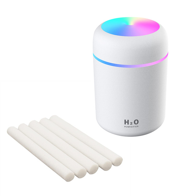 300ml Humidifier USB Ultrasonic Dazzle Cup Aroma Diffuser Cool Mist Maker Air Humidifier Purifier
