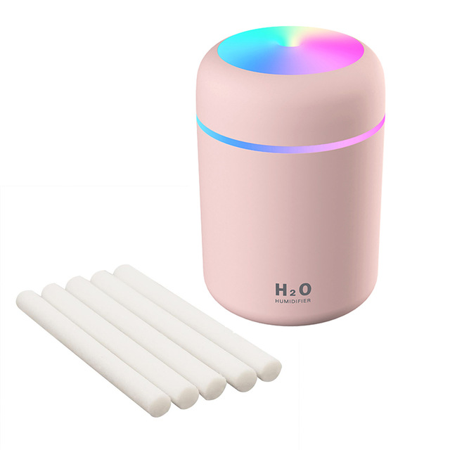 300ml Humidifier USB Ultrasonic Dazzle Cup Aroma Diffuser Cool Mist Maker Air Humidifier Purifier