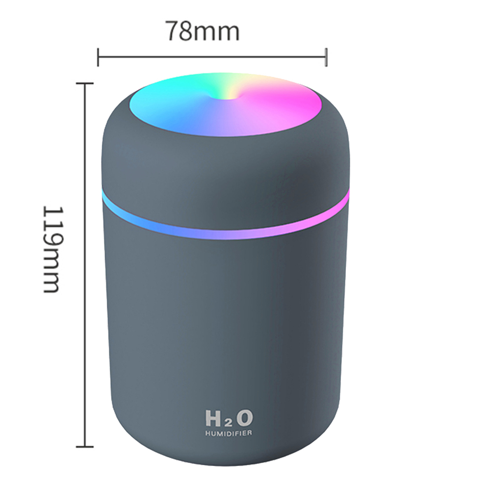 300ml Humidifier USB Ultrasonic Dazzle Cup Aroma Diffuser Cool Mist Maker Air Humidifier Purifier