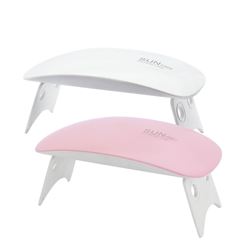 Nail Lamp 6w Mini Nail Dryer White Pink UV Led Lamp Portable Usb Interface Very Convenient For Home Use White