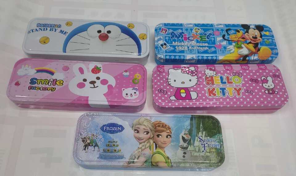 Metal Pencil Box Case with Cartoon Character