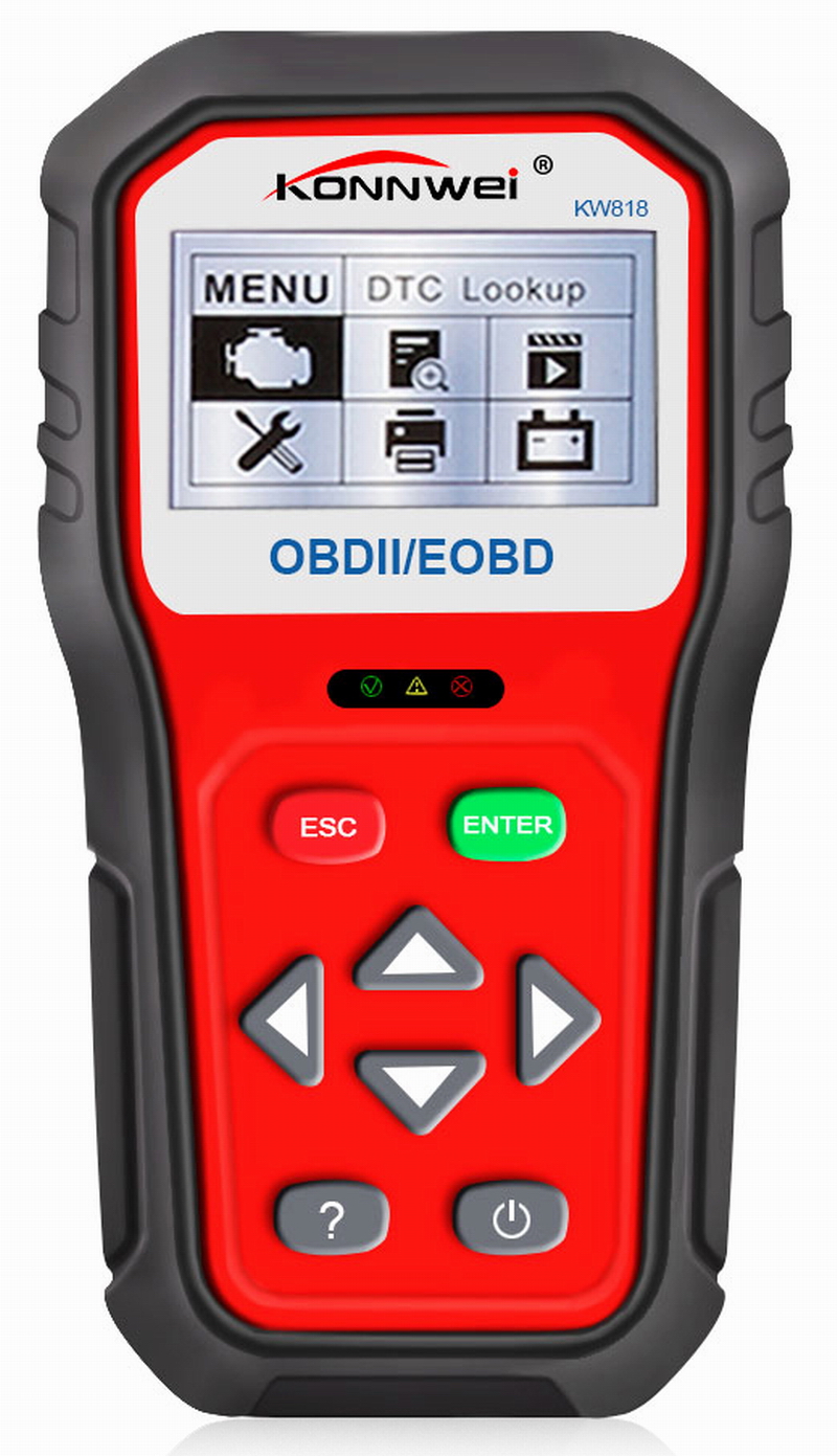 ouchuangbo KW818obdii car diagnostic scanner 12V battery tester check engine car code reader