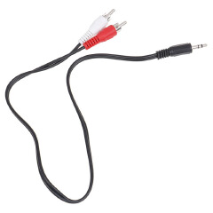 ouchuangbo CVBS-AUX 3.5mm Stereo Male head To 2 Male RCA Jack Adapter Aux Audio Y Cable Splitter