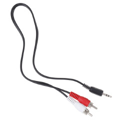 ouchuangbo CVBS-AUX 3.5mm Stereo Male head To 2 Male RCA Jack Adapter Aux Audio Y Cable Splitter