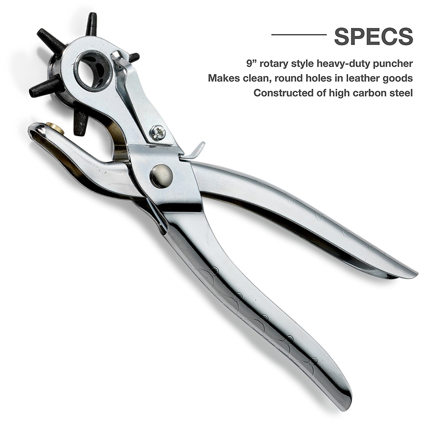 Leather Hole Punch - Revolving Punch 9"