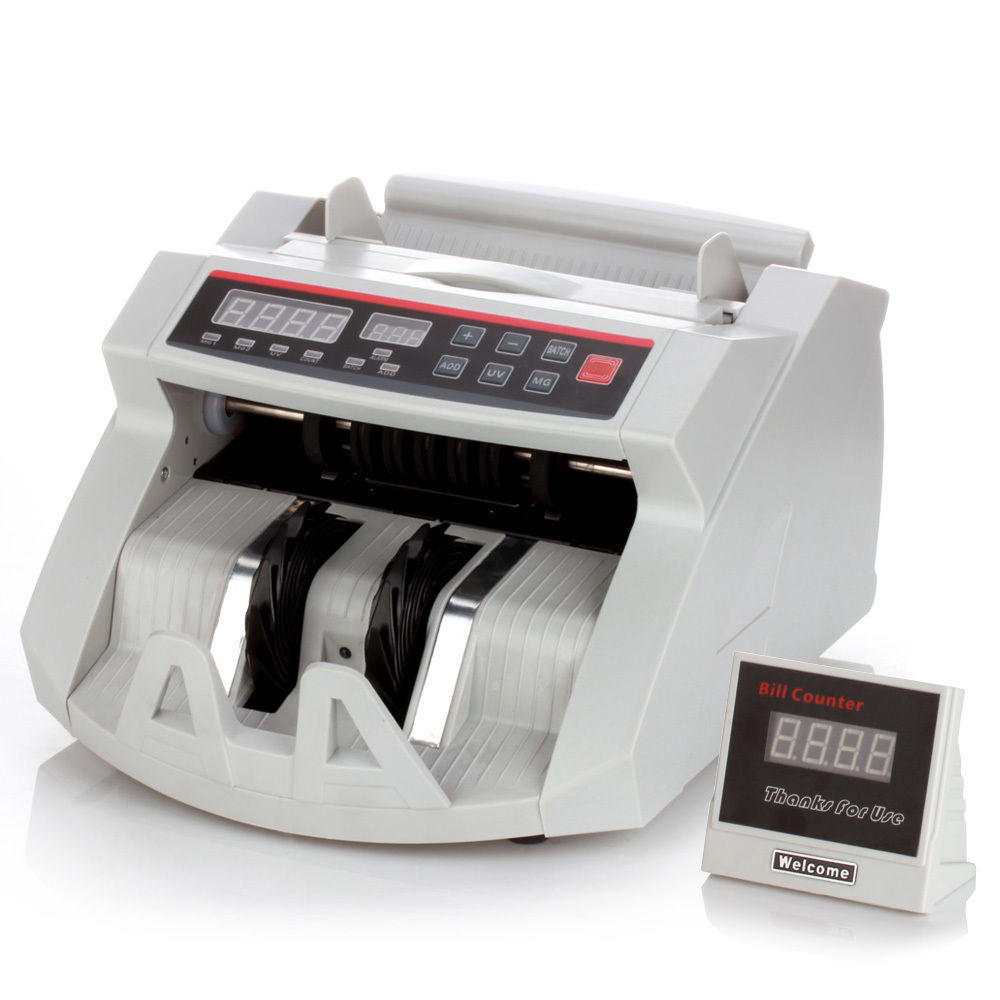 Bill counter with fake bill detection UV MG1 MG2