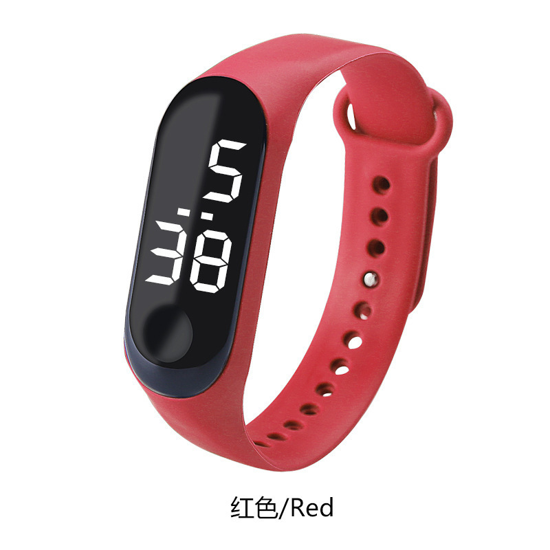 11 Color LED Digital Watch White/Red Light Touch Screen Wristwatch Men/Women/Kids Electronic Watch
