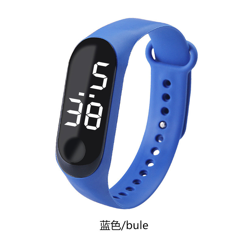 11 Color LED Digital Watch White/Red Light Touch Screen Wristwatch Men/Women/Kids Electronic Watch