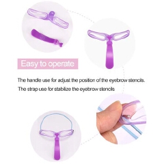 8PCS Eyebrow Shaper Makeup Template Eyebrow Grooming Shaping Stencil Kit DIY Eyebrow Template Reusable 8 in1 Eyebrow Shaping