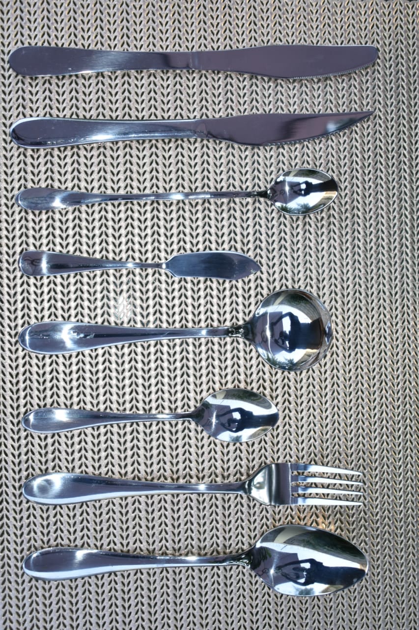 54 Set Stainless Steel Cutlery,Available: Table Spoon,Tea Spoon,Fork,Butter Knife, Fish Fork
