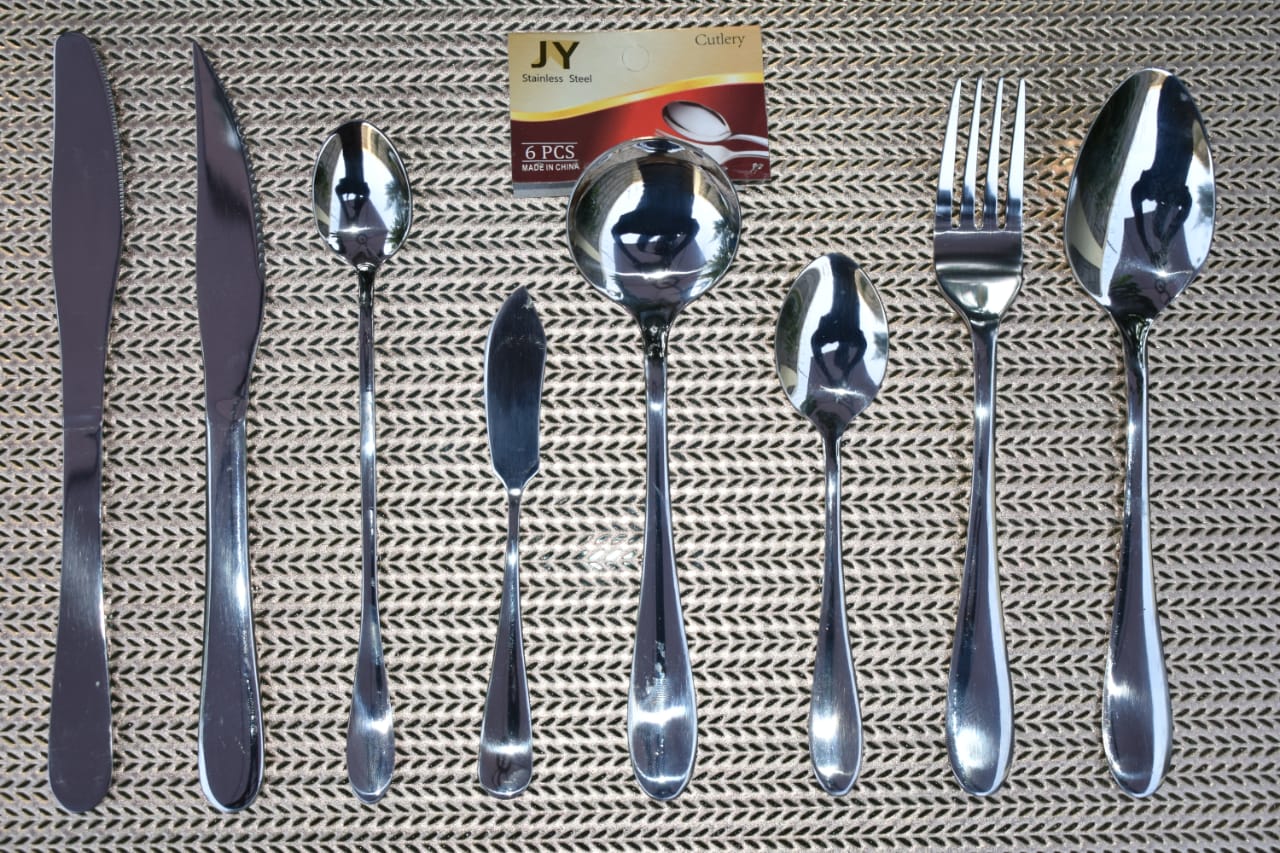 54 Set Stainless Steel Cutlery,Available: Table Spoon,Tea Spoon,Fork,Butter Knife, Fish Fork