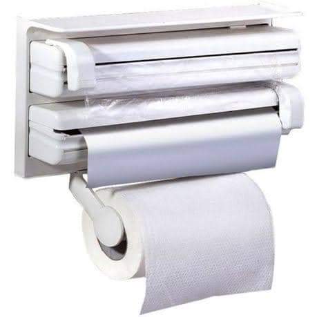 Tripple Paper Dispenser Now Available, 1. kitchen paper towel 2. Aluminum foil 3.Clear foil