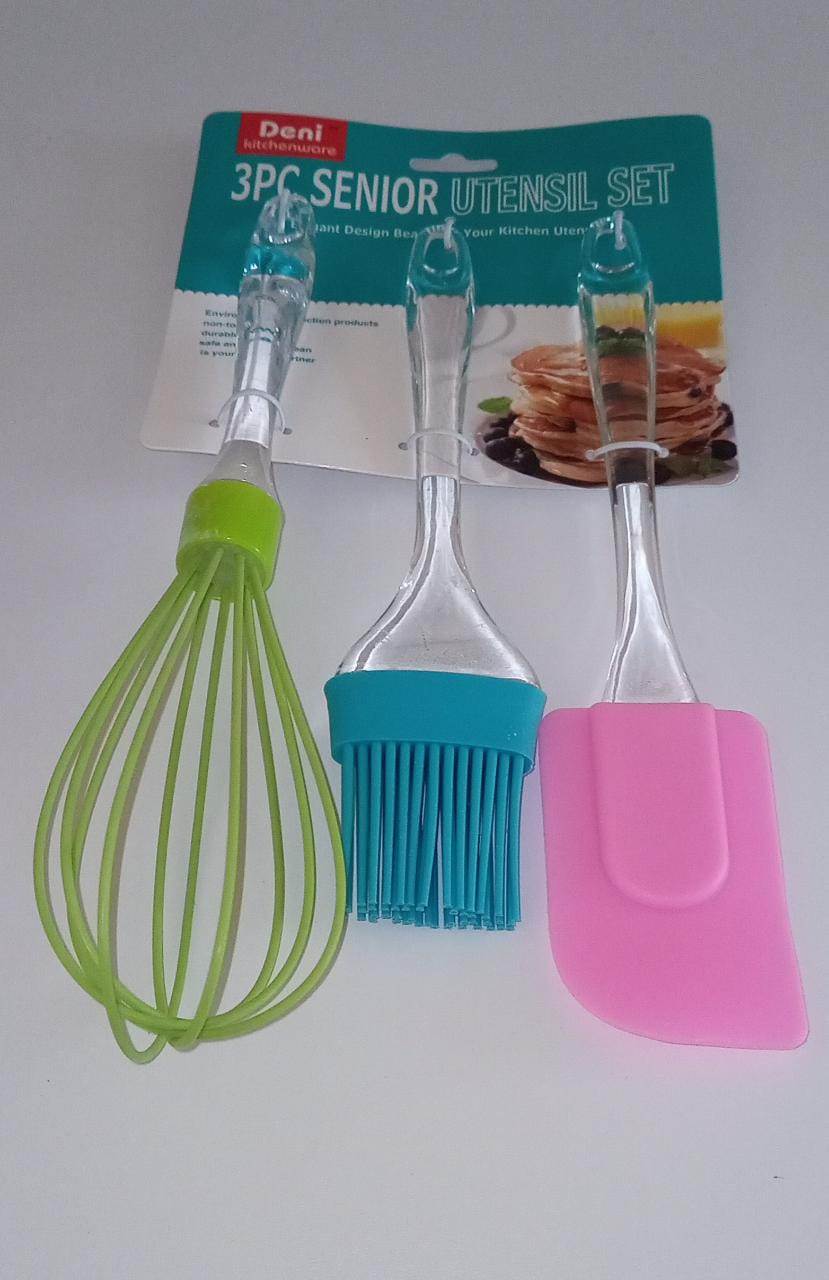 3in1 Kitchen  Silicon Brush, Whisk&amp; Spatula