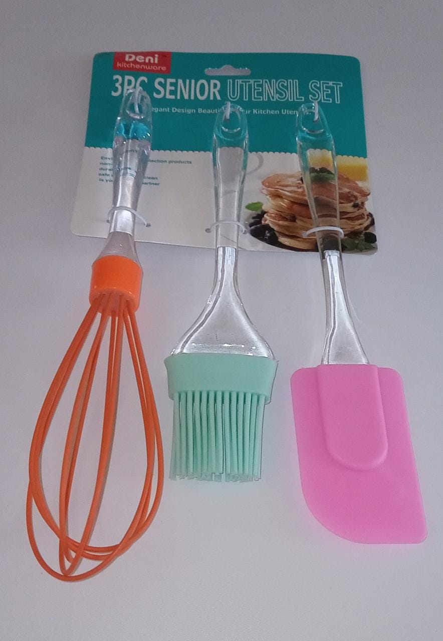 3in1 Kitchen  Silicon Brush, Whisk&amp; Spatula