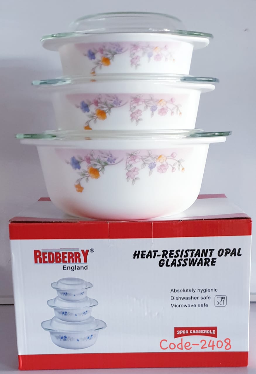 3pcs Heat Resistance Opal Kitchen  Glassware