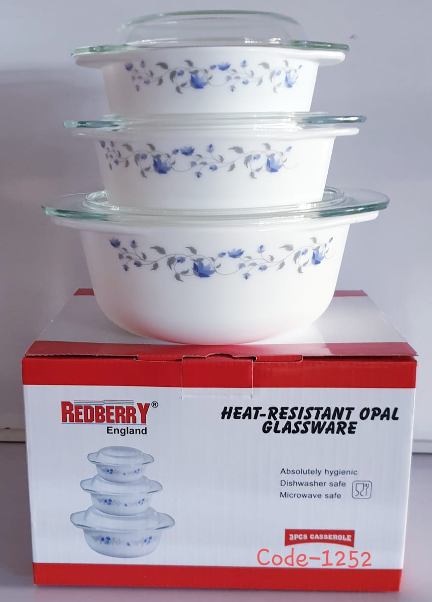 3pcs Heat Resistance Opal Kitchen  Glassware
