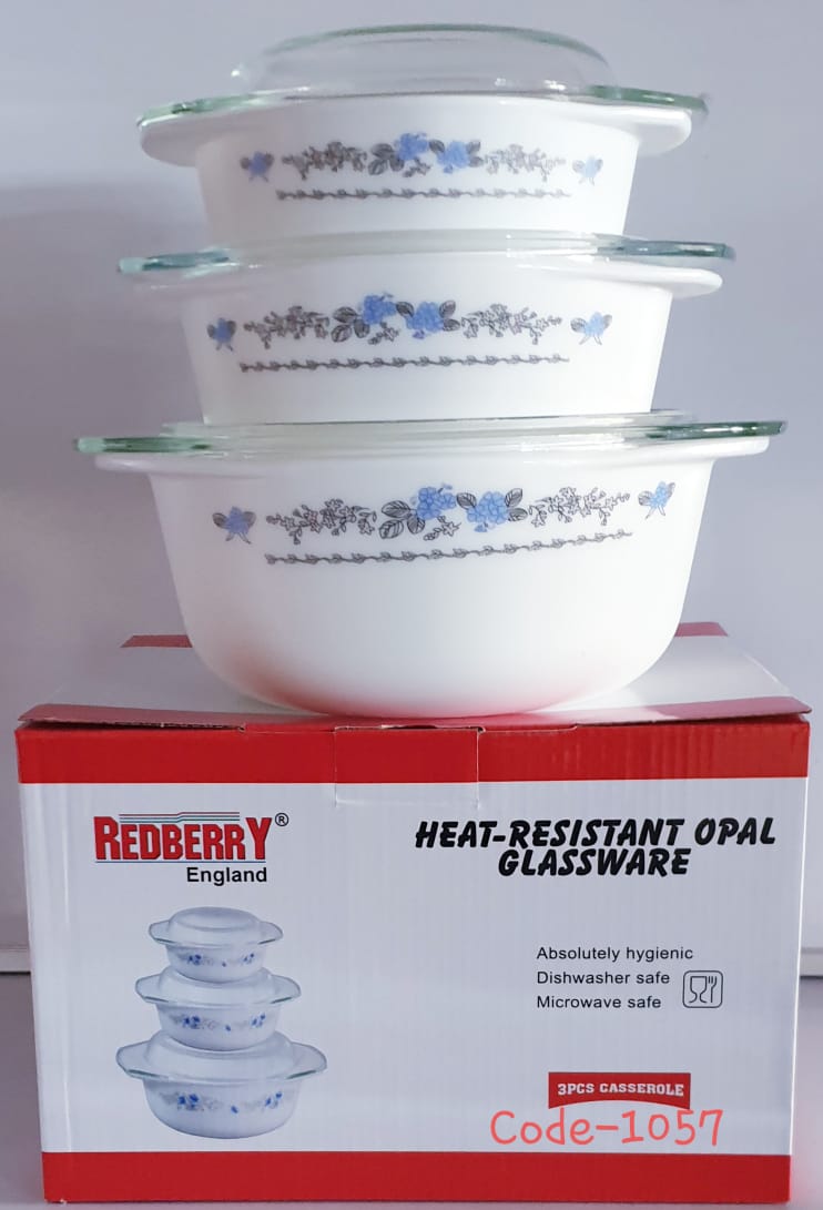 3pcs Heat Resistance Opal Kitchen  Glassware