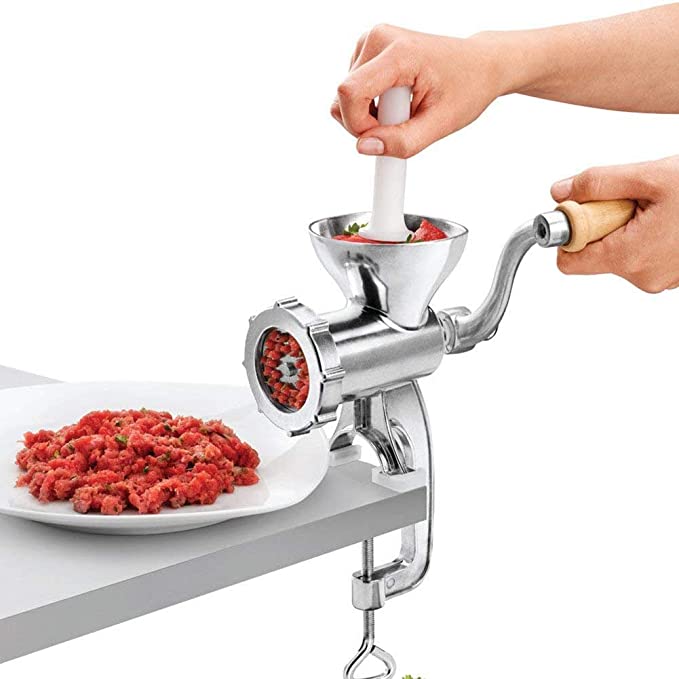10 inches aluminium manual meat mincer for Kitchen Use