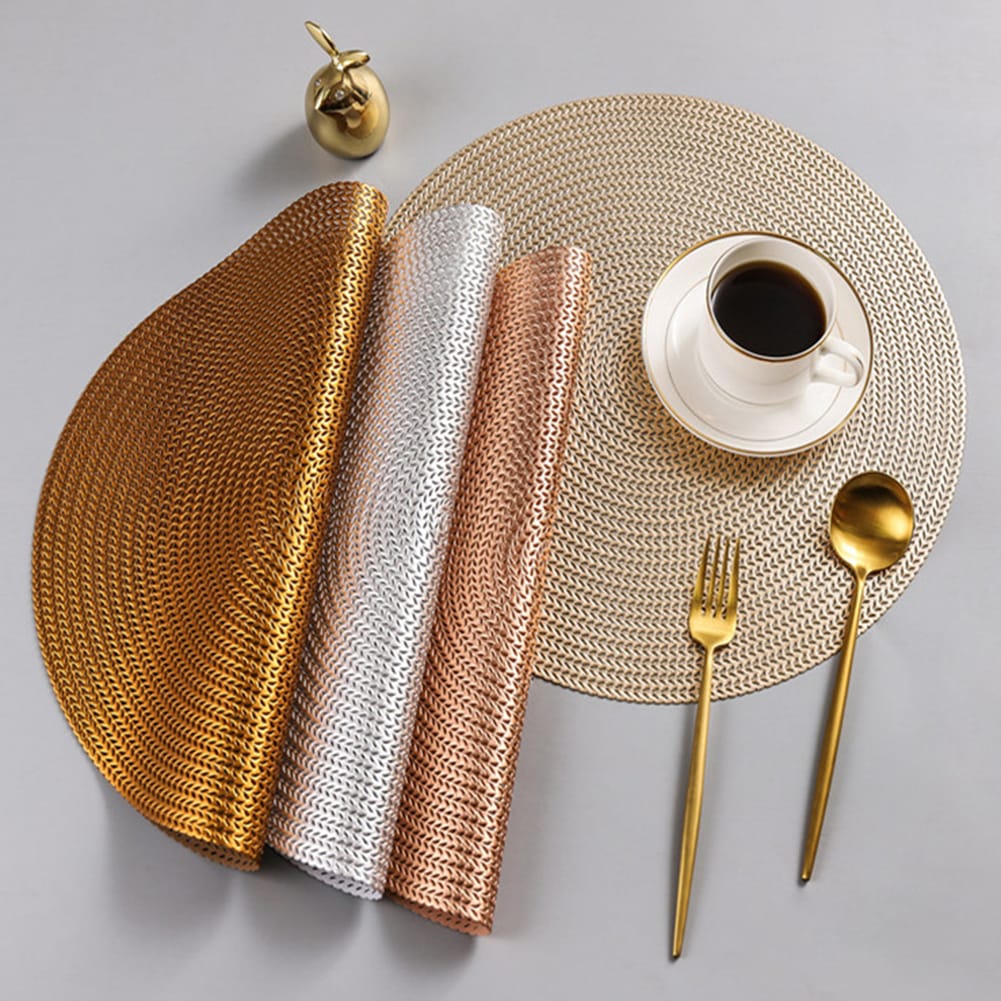 6 pcs Classy non-woven round Kitchen &amp; Dining  table mats