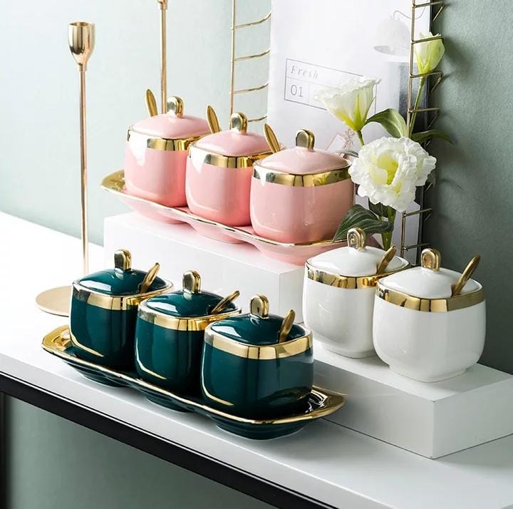 Kitchen Supplies Seasoning Jar set. ideal for sugar/coffee/tea or spices