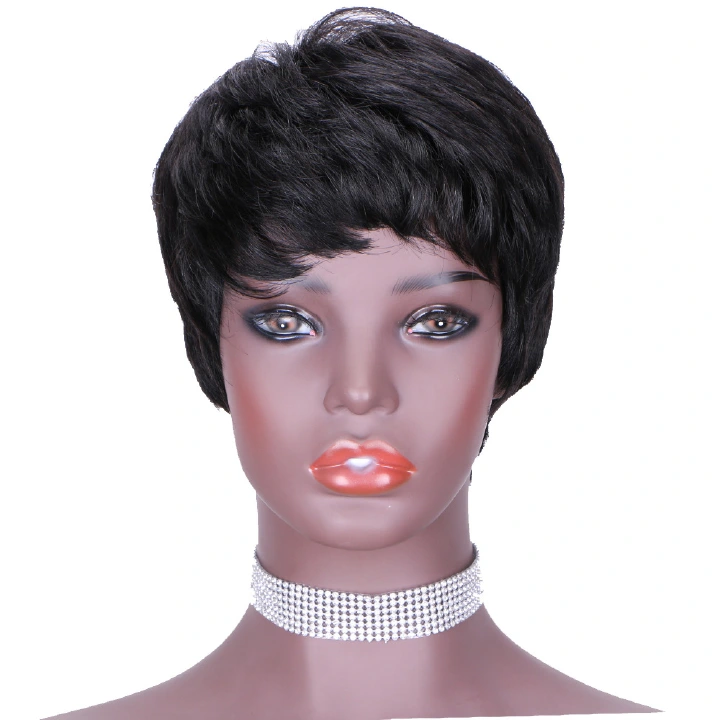 Afro Wigs Women Fashion Short rolls Hair wig Cosply Daily  Party Wigs Black Human Real Wigs