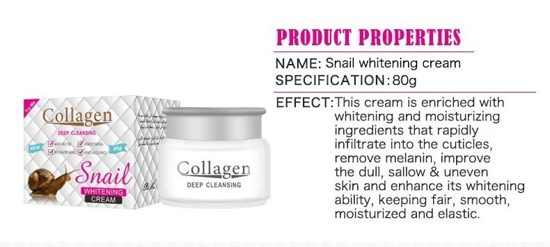 Pei Mei Collagen Snail Whitening&amp;Brightening Anti-Aging&amp;AntiAcne Cream 80g