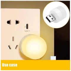 USB small light bulb, bedroom sleep lamp, LED energy-saving lamp, eye protection, home bedside lamp, white light, warm light, study lamp, power saving