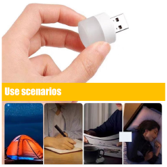 USB small light bulb, bedroom sleep lamp, LED energy-saving lamp, eye protection, home bedside lamp, white light, warm light, study lamp, power saving