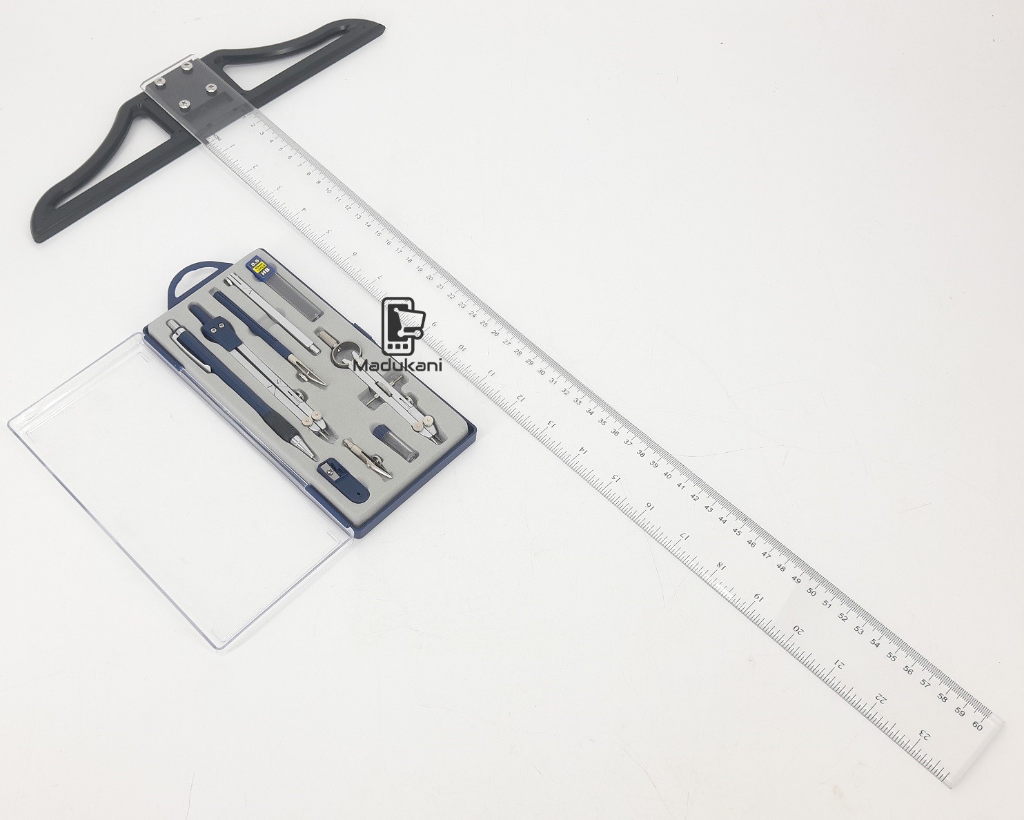 Technical Drawing Set and 60cm 24 inch T Square