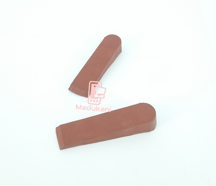 4 Pack Rubber Door Stopper Wedges, Non Marking, Anti Slip