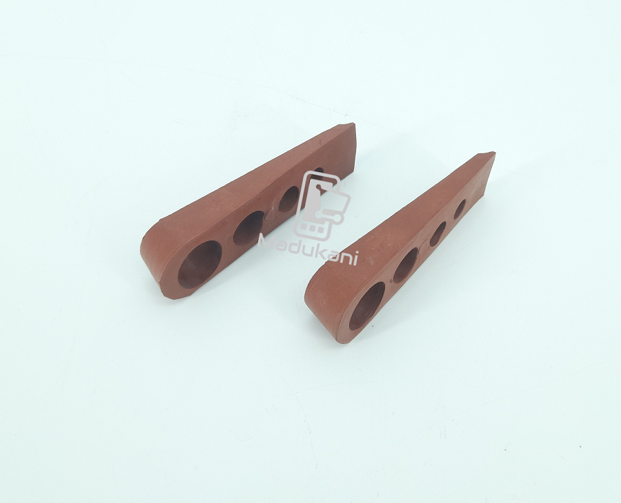 4 Pack Rubber Door Stopper Wedges, Non Marking, Anti Slip