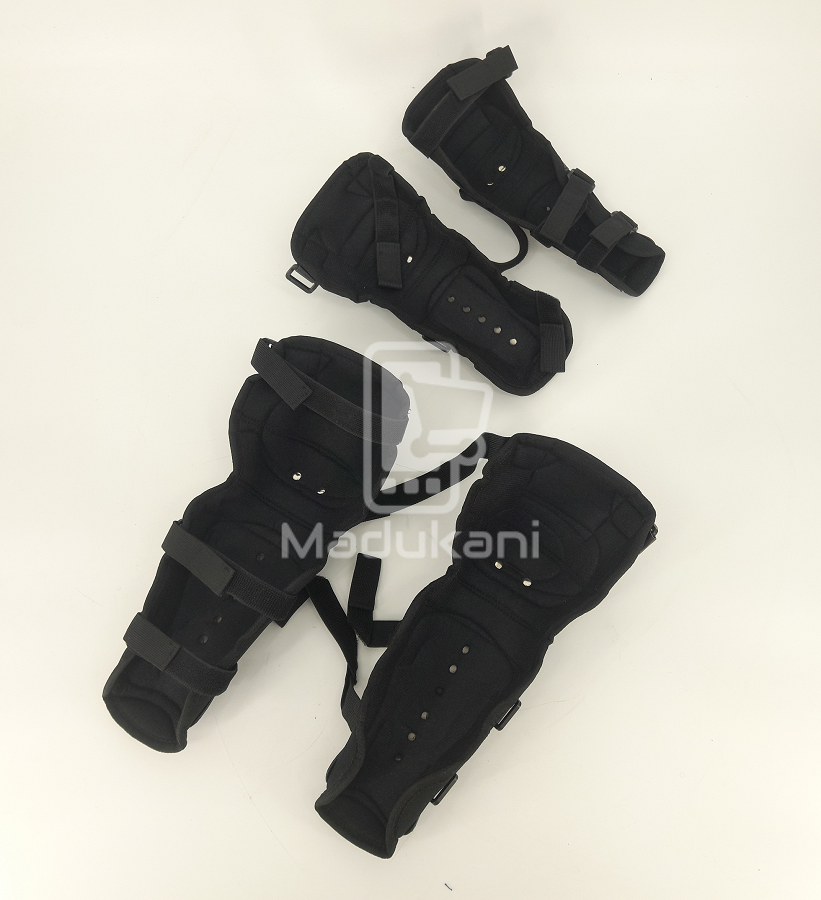 Pro Biker Alloy Steel Elbow, Knee, Shin Guard Protector