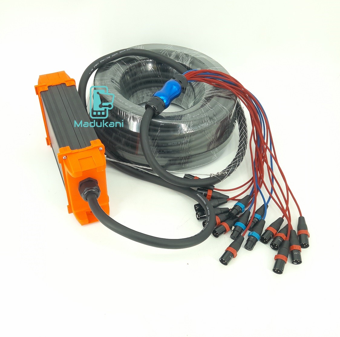 16 Channel - 8 Send 4 Returns 30m 100ft XLR SNAKE CABLE