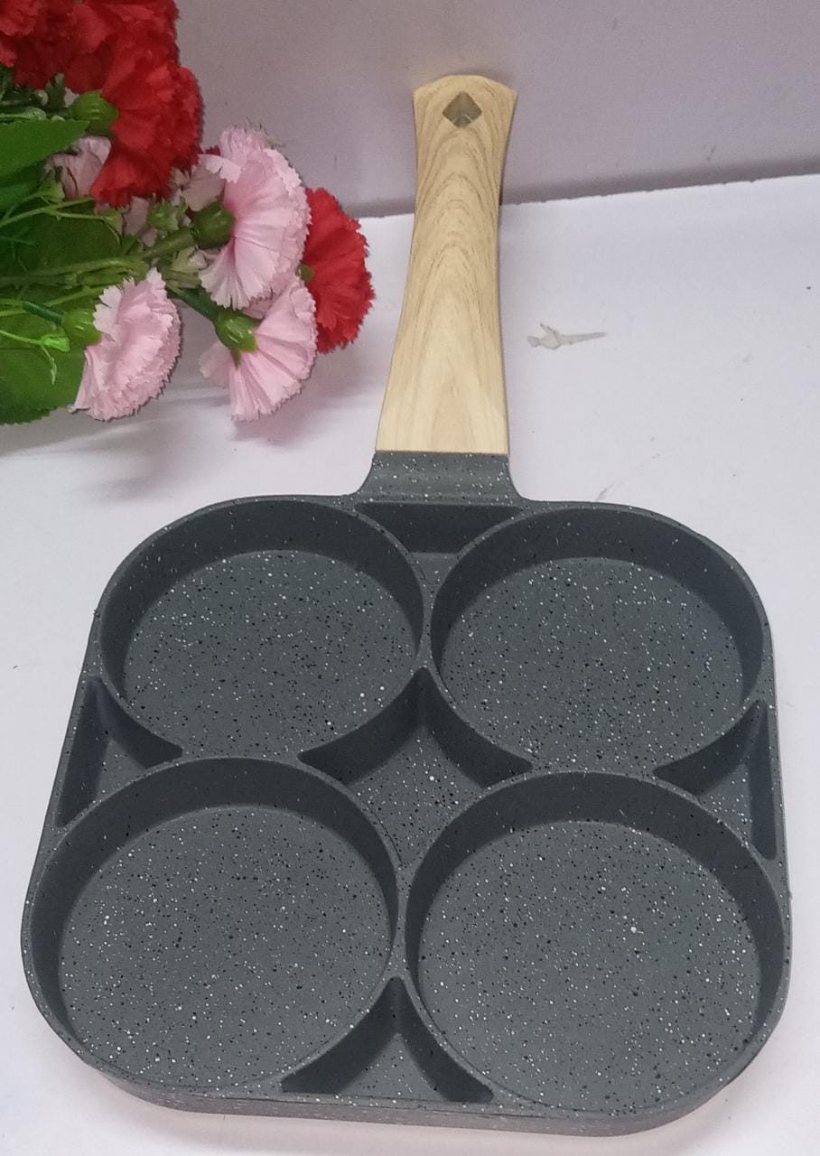 High Quality heavy granite non stick 4slot pancake/egg  pan