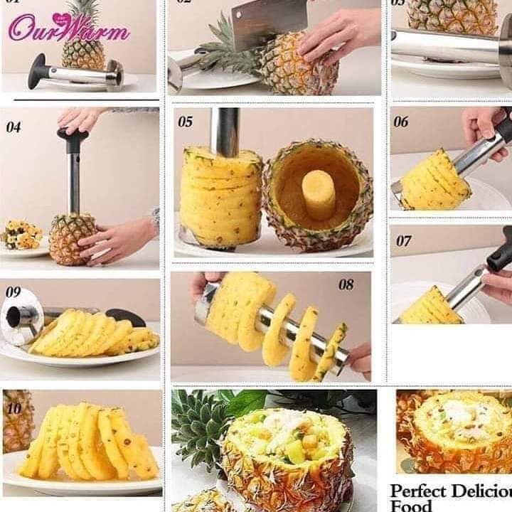 Pineapple peeler and slicer