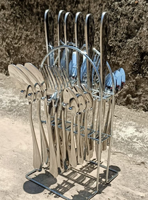 Heavy 24pcs curtly set 6pcs table spoons,6pcs table spoons,6pcs forks&amp; 6pcs tea spoons