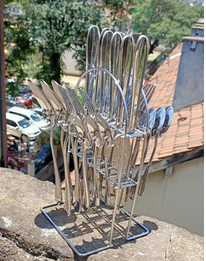 Heavy 24pcs curtly set 6pcs table spoons,6pcs table spoons,6pcs forks&amp; 6pcs tea spoons